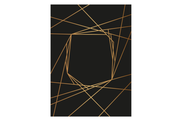 Download Art Deco Card Black Template with Decora - Black template Collection