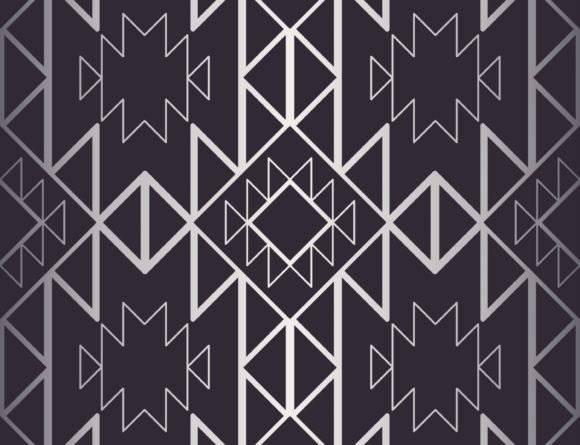 Download Navajo Black and White Outline Pattern - White outline Collection