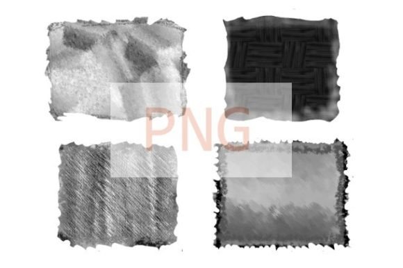 Download Gray Torn Paper Black Template Png - Black template Collection