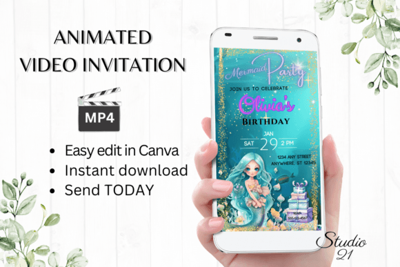 Download Mermaid Birthday Invitation - Mermaid birthday invitation Collection