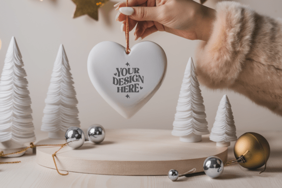 Download Christmas Love Ornaments Mockup - Premium Resources