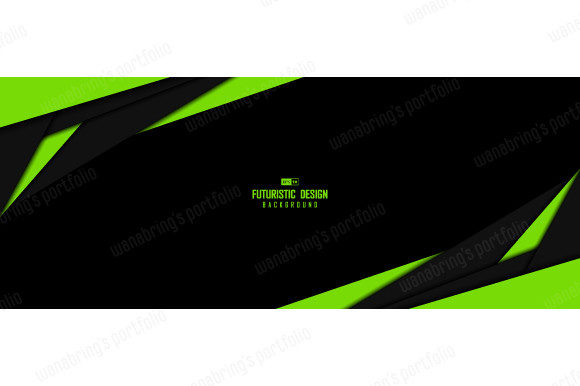 Download Abstract Green and Black Template Style - Black template Collection