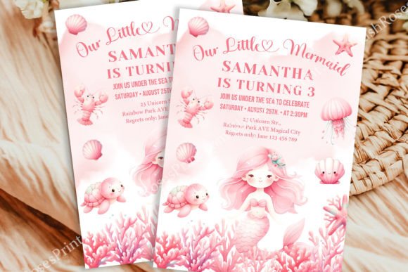 Download Soft Pastel Pink Little Mermaid Summer I - Premium Resources