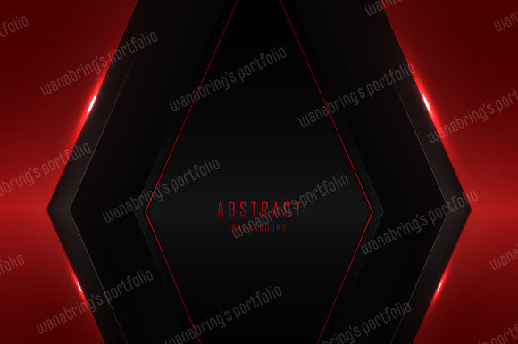 Download Abstract Gradient Red on Black Template - Black template Collection